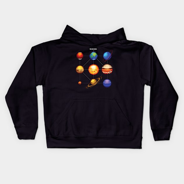 Solar system planets Kids Hoodie by aaltadel